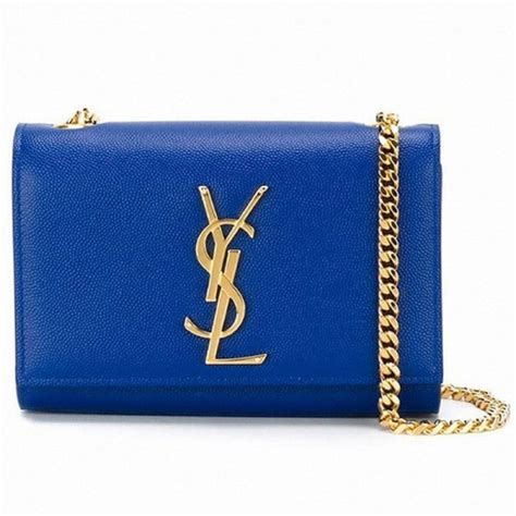 ysl blue handbag